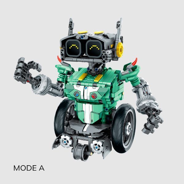 Конструктор STEM на радіокеруванні 5в1 Technic Robot Car  на пульті керування і програмуванням через смартфон 8070 фото