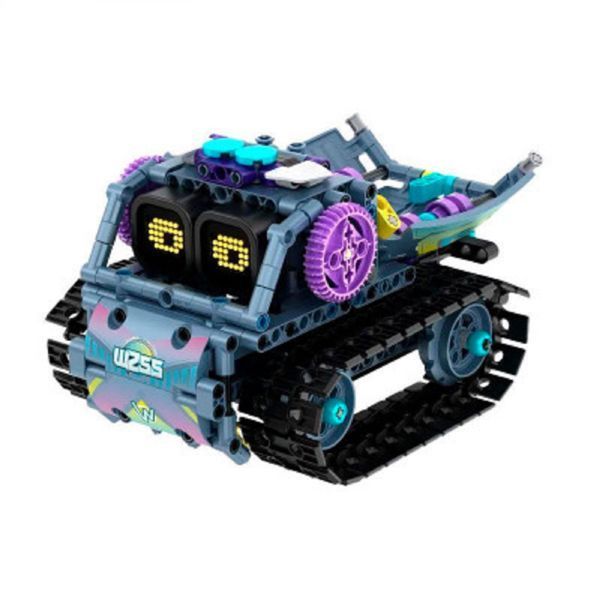 Конструктор STEAM на радіокеруванні RockRoller 3в1 Робот Самоскид Бульдозер на пульті і програмуванням через смартфон 8055 фото