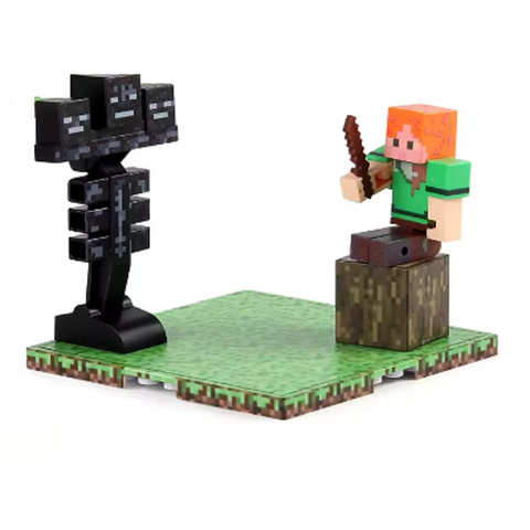 Магнитная фигурка Майнкрафт "Битва с Иссушителем " Магнитный конструктор Minecraft Magnetic Cube T9943 фото