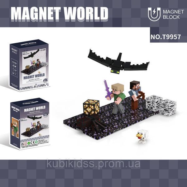 Магнитный конструктор Майнкрафт "Атака на шахту" Магнитные фигурки Minecraft T9957 фото