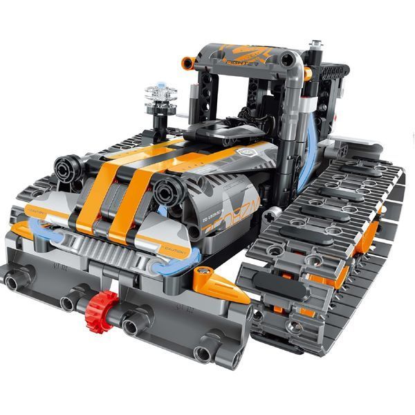 Конструктор STEM на радіокеруванні танк робот-трансформер 4в1 Mechanical Technic Robot STEAM на пульті керування 8052 фото