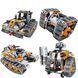 Конструктор STEM на радіокеруванні танк робот-трансформер 4в1 Mechanical Technic Robot STEAM на пульті керування 8052 фото 6