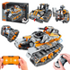 Конструктор STEM на радіокеруванні танк робот-трансформер 4в1 Mechanical Technic Robot STEAM на пульті керування 8052 фото 1