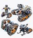 Конструктор STEM на радіокеруванні танк 4в1 Technic Robot на пульті керування  і програмуванням через смартфон 8051 фото 9