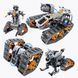 Конструктор STEM на радіокеруванні танк 4в1 Technic Robot на пульті керування  і програмуванням через смартфон 8051 фото 6