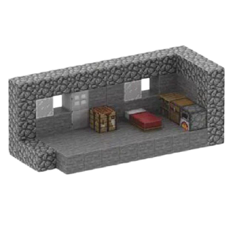 Дитячий магнітний конструктор Minecraft "Камяний будинок" 80 блоків Майнкрафт з фігурками для дітей від 6 років T051 фото