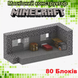 Дитячий магнітний конструктор Minecraft "Камяний будинок" 80 блоків Майнкрафт з фігурками для дітей від 6 років T051 фото 2