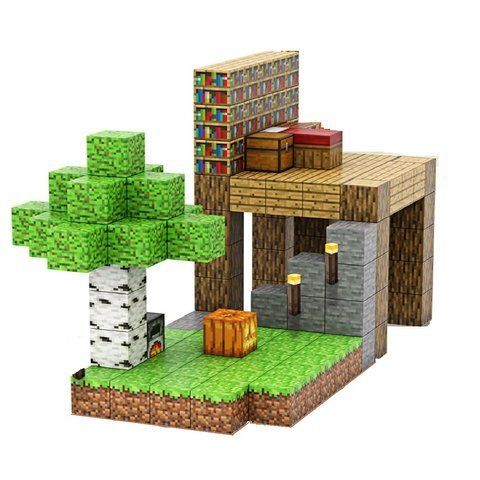 Дитячий магнітний конструктор Minecraft "Будинок в джунглях" 128 блоків Майнкрафт з фігурками для дітей від 6 років T048 фото