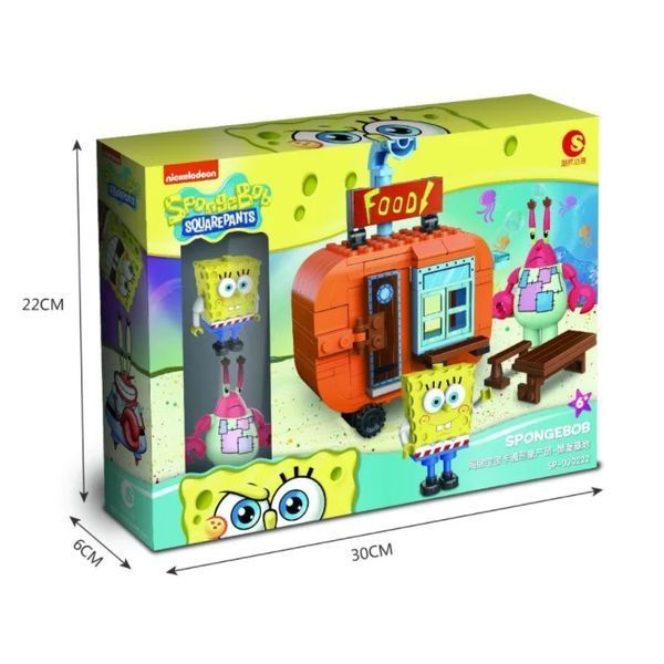 Конструктор Spongebob Спанч Боб "Ресторан Красті Краб" Губка Боб 030222 фото