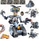 Конструктор STEM на радіокеруванні 5в1 Intelligent Technic Robot на пульті керування і програмуванням через смартфон 8062 фото 1