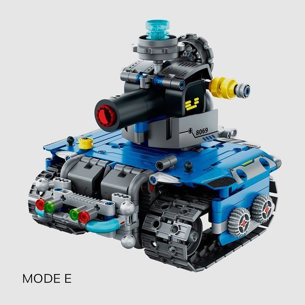 Конструктор STEM на радиоуправлении 5в1 Sillbird Wall-e Technic Robot на пульте управления и программированием через смартфон 8069 фото